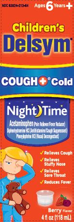 DELSYM® Children`s Liquid – Cough Plus Cold Nighttime Berry 6/4 oz.